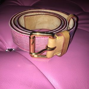 Pink Ombré Louis Vuitton Denim Sunshine Belt